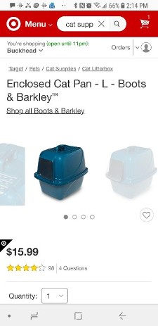 Enclosed Cat Pan