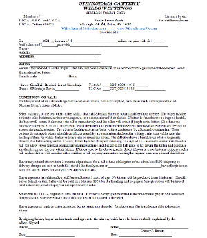 Willow Springs Contract